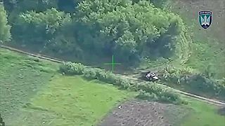 Plná salva z ruského MLRS BM-21 Grad