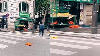 video Prišiel kultúrne obohatiť Parížanov, na miesto však rýchlo prišli policajti