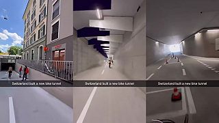 video V švajčiarskom Zurichu otvorili pod hlavnou stanicou tunel pre cyklistov