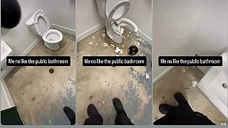 Klasika na verejnej toalete