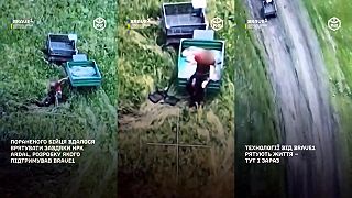 Evakuácia raneného pomocou pozemného dronu