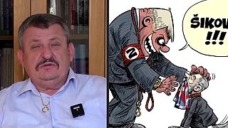 Nenávistné karikatúry na adresu politikov, ktoré sú za hranou