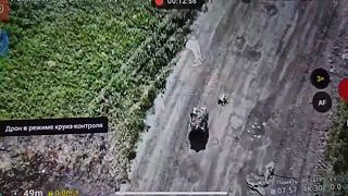 Ruský optický FPV dron vyradil ukrajinský pozemný