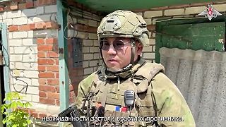 Obsadenie obce Perebudova na Ukrajine Ruskou armádou