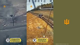 BM-21 Grad okupantov nachytal FPV dron na hruškách