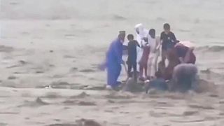 V Pakistane zahynulo následkom silných povodní najmenej 32 ľudí