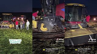 Menšia nehoda na začiatku žatvy