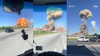 Explózia vytvorila takú silnú tlakovú vlnu, že vodičovi prasklo čelné sklo