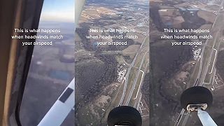 Keď je rýchlosť protivetra rovnaká, ako rýchlosť lietadla