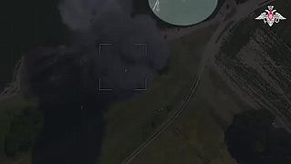 Ruský Geran-2 zničil Ukrajinský mobilný radar v obci Borzna