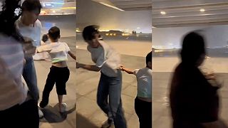 Tajfún Wipha priniesol so sebou silný vietor, ľudia padali na zem