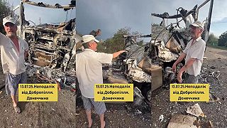 Okupanti dronom zničili civilné auto s pšenicou