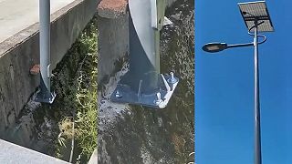 Montáž lampy s veľkým M!