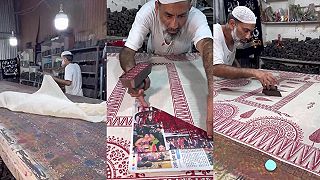 video Ako sa dekorujú farbou tradičné indické sárí?