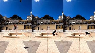 video A jeden nádherný parkourový držkopád