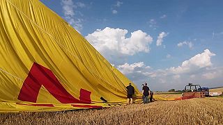video Horkovzdušné balony v Telči (ČR)