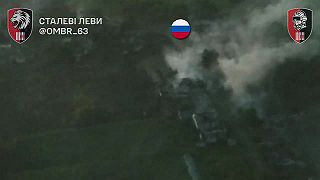 Tank likviduje okupantov v blízkom boji
