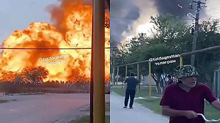 video Výbuch benzínky v Dagestane