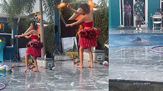 video Pozerajte, moja ohňová šou je známa široko-ďaleko!