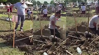 V súťaži kopania hrobov Rusko prekvapilo