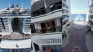 video Aká veľká je výletná loď MSC World Europa? (let FPV dronom)