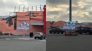 Ukrajinské drony zasiahli Hypermarket Sigma - Land v Donecku