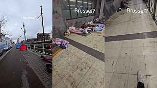 video V Bruseli žije takmer 10 000 bezdomovcov, viac ako polovica sú migranti