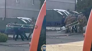 Násilný odvod muža do armády na Ukrajine