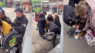 Mobilizácia na Ukrajine, násilná mobilizácia v hlavnom meste Kyjev