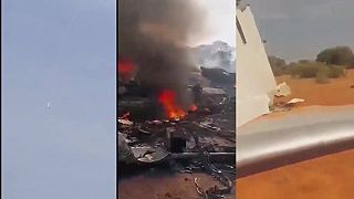 Ruské lietadlo IL-76 zostrelené Tuarégmi