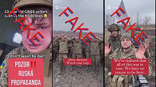 Kapitulácia Ukrajincov a plačúci vojaci (Ruské IA fake videá)