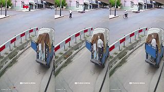 video Dve nehody behom krátkej chvíle