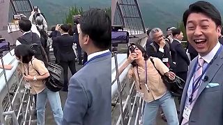 video Japonskí novinári prišli natočiť maglev vlak, ktorý šiel rýchlosťou 500 km/h