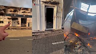 Vybombardovaná pizzéria