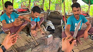 video Daj mi staré ložisko z auta a ja ti z neho vyrobím nôž (Bangladéš)