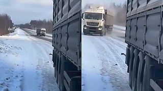 video Čo je to za blázna za volantom toho kamiónu?