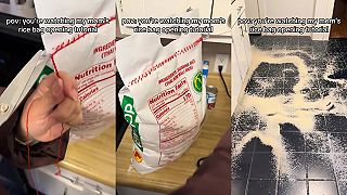 video Ukážem vám, ako správne otvoriť vrece ryže