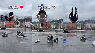 video Chcel spraviť salto vzad na vysokých podpätkoch, zlomil si členok