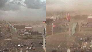 Repliku Sochy Slobody v Brazílii zničila búrka