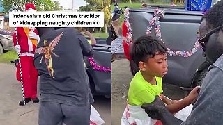 video Ak nebudeš poslúchať, zoberú ťa na Vianoce černosi! (Indonézia)