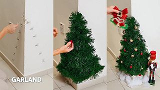 video Nemala miesto na vianočný stromček a tak si ozdobila roh