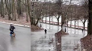 video Veď ten malý sa na tom bicykli zabije, tvoju mať!