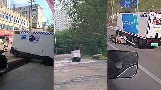 V Číne jazdia autonómne doručovacie vozidlá, premávka však nie je bezproblémová
