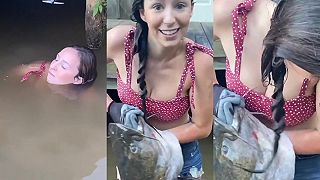 video Tak to vôbec nie je malinká rybka!