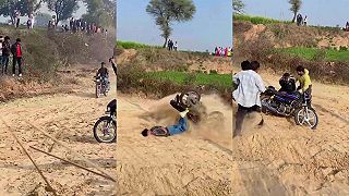 video Frigeš, Frigov indický bratranec sa na pretekoch nažral piesku