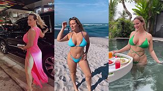 video Poľka s naturálnymi bujnými krivkami ti zamotá hlavu