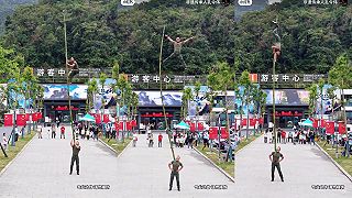 video Z týchto čínskych bambusových akrobatov ti odstrelí dekel