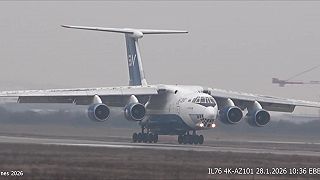 video IL-76 4K-AZ101 28.01.2026 Letisko Bratislava