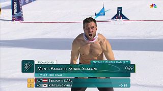 video 40-ročný Rakúšan Benjamin Karl po výhre zlatej medaily zavesil kariéru na klinec