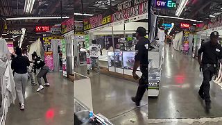 video Sekuriťák doprial mladým bitkárom trošku korenia